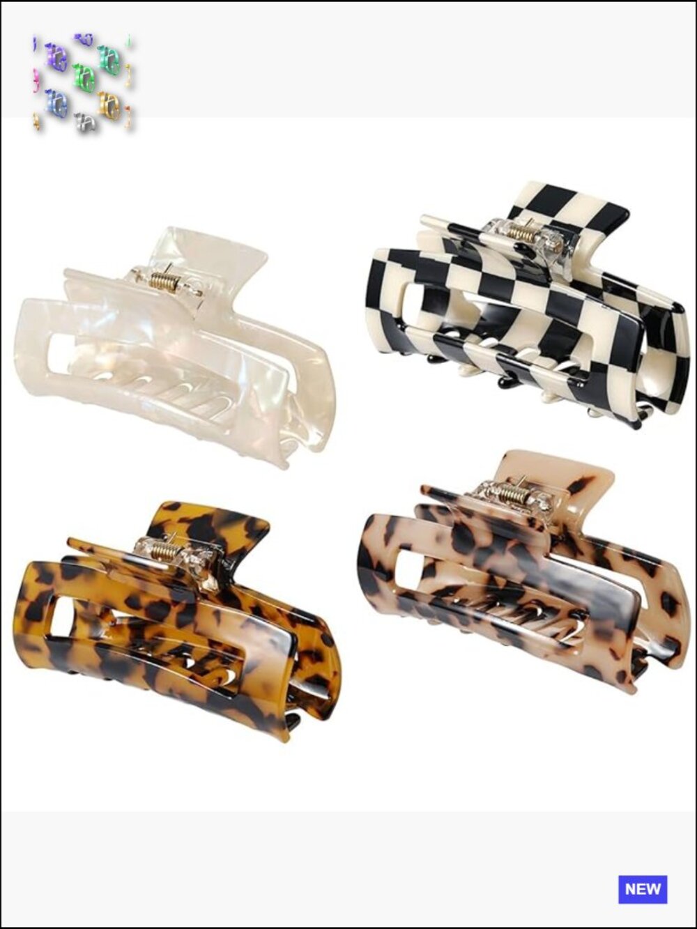 Acetate Hair Claw Clips Banana Barrettes French Butterfly Jaw Clips Mermaid